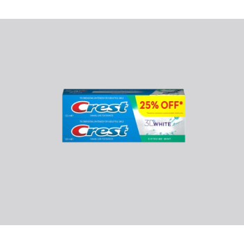 Crest 3D White - Extreme Mint Toothpaste 125ml
