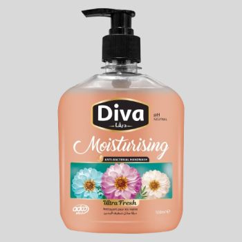 Diva Moisturising Anti-Bacterial Handwash 500 ml, 3-Pack